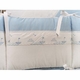 checker embroidered crib bedding by blauen