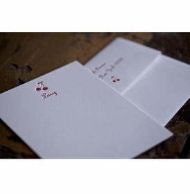 Cherries Baby Stationery