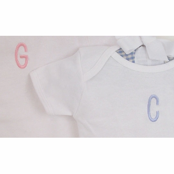 Initial Baby Bodysuit by Cherry Pie