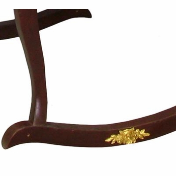 Cherubini Cradle with Gold Molding (Antique Cherry)
