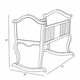 Cherubini Cradle with Gold Molding (Antique Cherry)