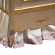 cherubini crib silver with gold gilding