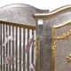 cherubini crib silver with gold gilding