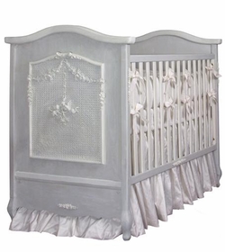 cherubini crib (washed blue & creme)
