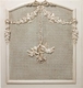 Cherubini Crib with Appliqued Moulding and Caning