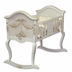 cherubini crib with caning (versailles finish, gold applique)