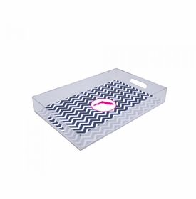 Chevron Florida Lucite Tray