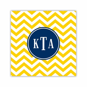 chevron sunflower coaster square paper coaster<br>set of 50