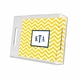 chevron sunflower lucite tray - small