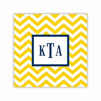 chevron sunflower square paper coaster<br>set of 50