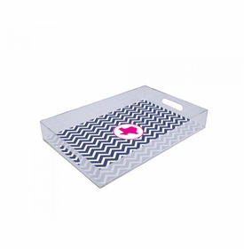 Chevron Texas Lucite Tray