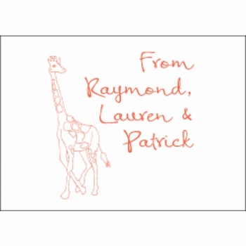 Children's Gift Enclosures - Giraffe