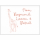 Children's Gift Enclosures - Giraffe