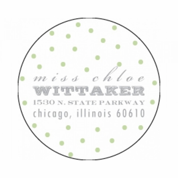 chloe & carter circle sticker