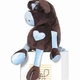 Chocolate and Blue Pig by Moncalin