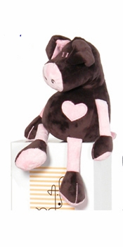 chocolate and pink pig by moncalin