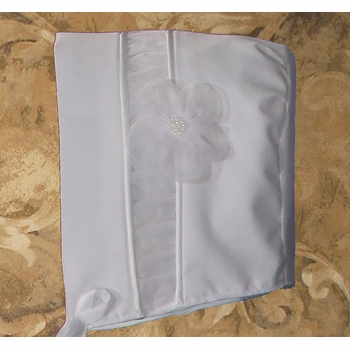 Christening Dress with Organza Ruching