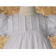 Christening Dress with Organza Ruching