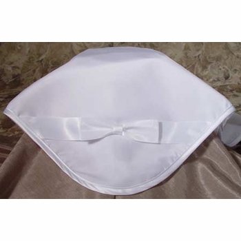 christening dress with rose lace