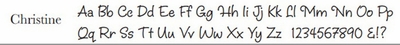 christine font