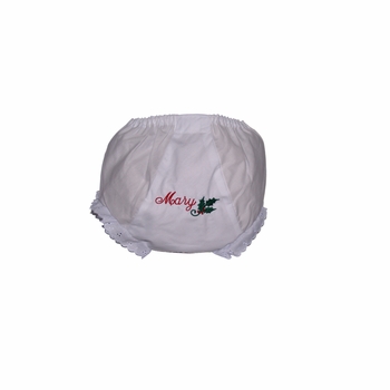 Personalized Christmas Holly Bloomers