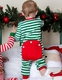Christmas Pajamas - Candy Cane Green Stripe