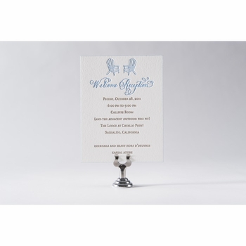 christy & william welcome party invitation