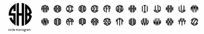 circle monogram
