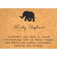 classic charm bracelets elephant card