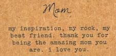 classic charm bracelets mom card