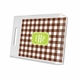classic check chocolate lucite tray - small