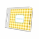 classic check sunflower lucite tray - small