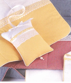 classic gingham crib bedding by blauen