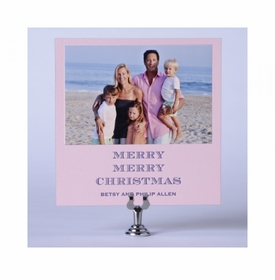 Classic Pink Holiday Card