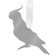 Cockatiel Christmas Ornament - Gold