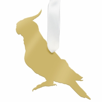 Cockatiel Christmas Ornament - Gold