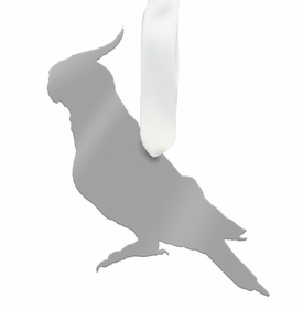 Cockatiel Christmas Ornament - Silver