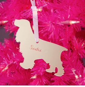 Cocker Spaniel Christmas Ornament - Gold