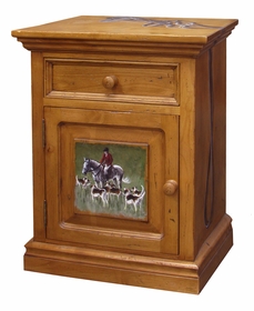 Cody Night Table with Inset Panel