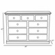 Cody Nine Drawer Dresser - Chateau