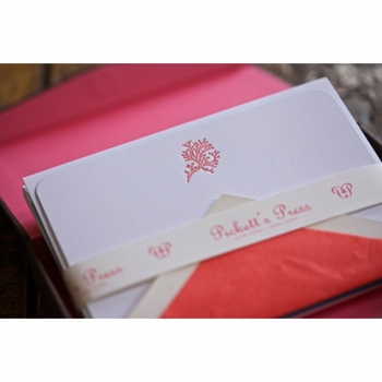 coral note cards