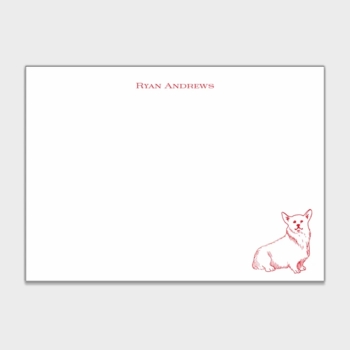 Corgi Personalized Kids Stationery