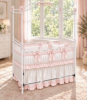 corsican iron bows canopy crib