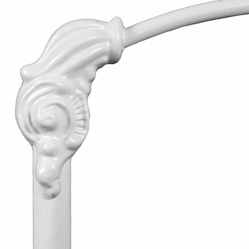 corsican iron canopy crib 40568 - ball finials