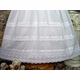 cotton christening gown with cluny trim