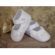 cotton christening gown with cluny trim
