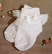 cotton christening gown with cluny trim