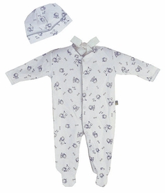 My Dog Cotton Footie Romper Set