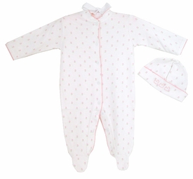 Pima Cotton Footie Set with Flowers