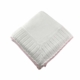 cotton jersey baby blanket with pointelle border